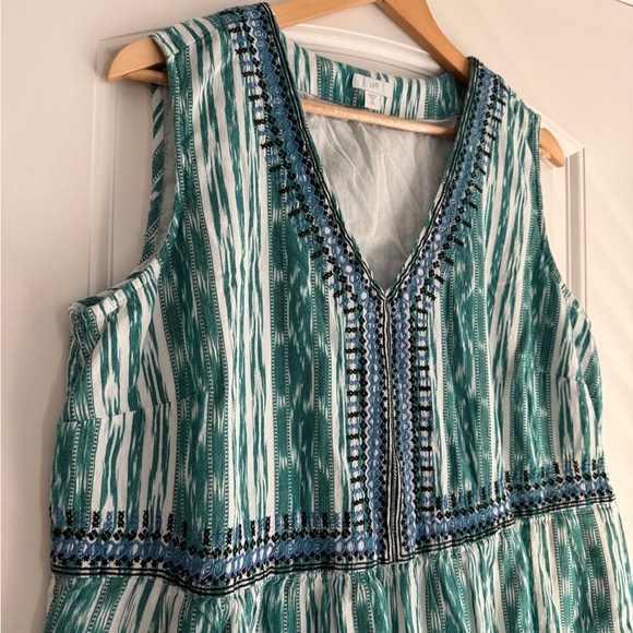 J. Jill Green and White Patterned Dress - Picture 3 of 5